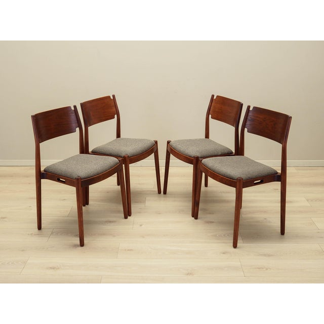 Brown Danish Chairs, 1970s, Set of 4 For Sale - Image 8 of 15