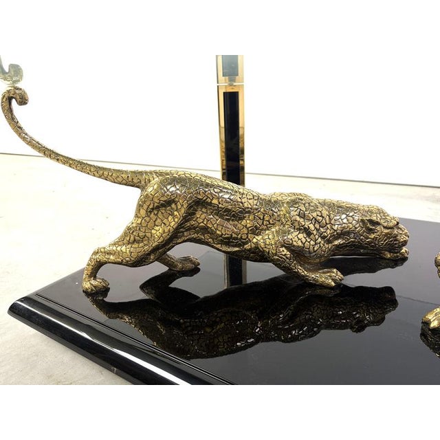 Bronze Jaguar Coffee Table by Nicola Voci, 1970s For Sale - Image 4 of 15