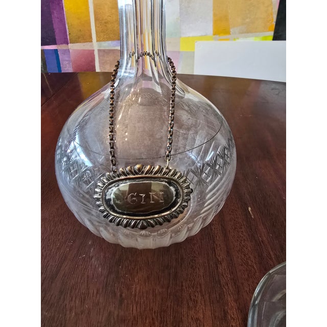 Vintage Decanters Barware With Enamel Tag- Set of 3 For Sale - Image 4 of 7