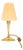 Art Deco Brass Table Lamp with Fabric Shade, 1920s For Sale