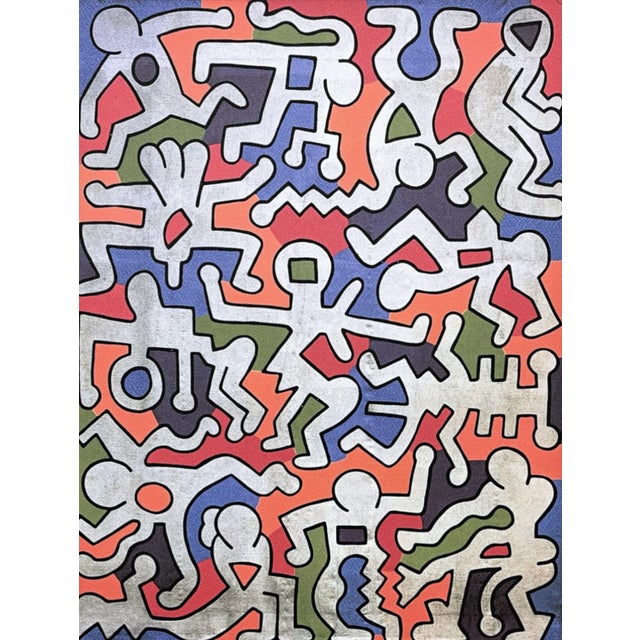 After Keith Haring, Dance People, Limited Print, 1970s, Ink & Paper, in Flawless conditions.