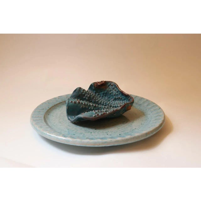 Mid 20th Century Handmade Ceramic Charger Plate For Sale - Image 4 of 6