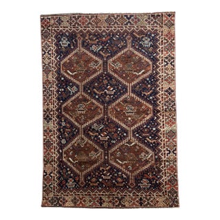 Antique Tribal Rug | Allover Design | 4'x5" For Sale