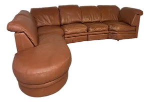 Italian Gyform Leather Sectional Sofa