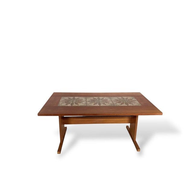 Danish Teak and Tile Dining Table from Gangso Møbler For Sale - Image 3 of 9