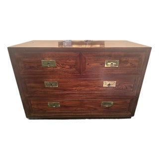 Henredon Mid-Century Modern Scene One Campaign Short Dresser 1970s For Sale
