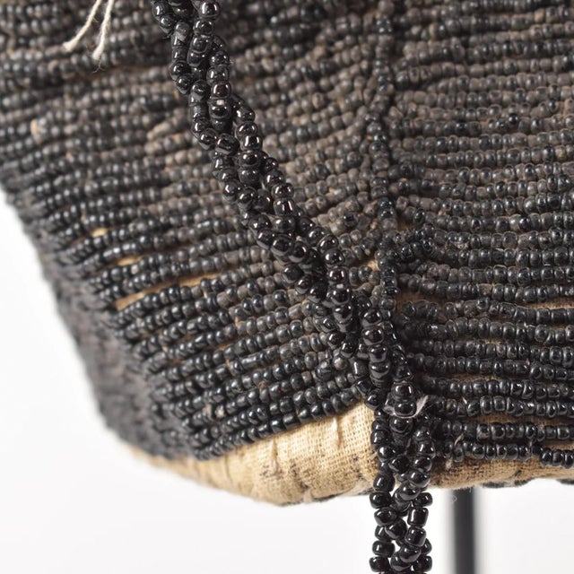 Black Early 20th Century Yoruba Beaded Hat Nigeria Sidley Collection For Sale - Image 8 of 9