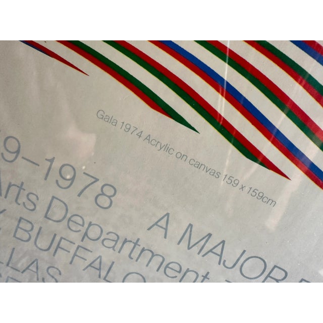 Vintage Framed Bridget Riley Offset Lithograph Exhibition Poster Limited Edition of 500 For Sale - Image 4 of 9