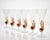 Amber Murano Glass and Pulegoso Nautilus Flutes from Cenedese, 1950s, Set of 6 For Sale - Image 6 of 18