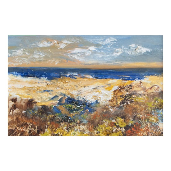 Ramiro Segrelles, A Soft Light of Sky, Original Oil on Canvas For Sale