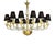 Early 21st Century Minimalist Modern Linear Murano Glass Chandelier with Gold Leaf Accents by Simoeng for Simoeng For Sale - Image 5 of 6