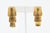 Robert Lee Morris Vintage Robert Lee Morris Gold Plated Sculptural Dangle Earrings, 1980's For Sale - Image 4 of 10