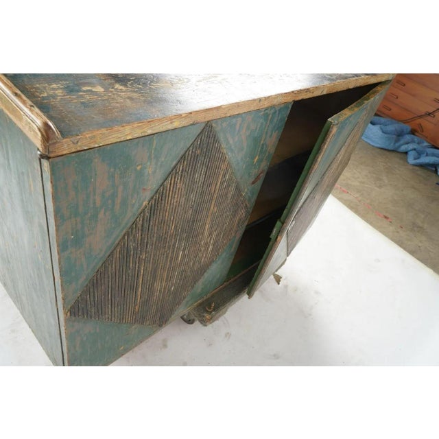 19th Century Swedish Rustic Painted Kneehole Desk Chairish