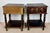 Traditional Pair of Spanish Carved Wood Nightstands, 20th Century For Sale - Image 3 of 11