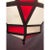 1990s Art Deco White Milk & Red Glass & Bronze Chandelier, Pendant or Lantern For Sale - Image 11 of 18