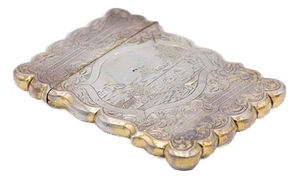 Silver Cardboard Box with Guilloche Engravings