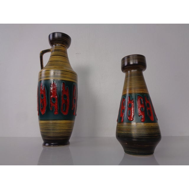 Dümler & Breiden vases from the 1970s. Height: 25.5 & 40 cm. This piece has an attribution mark, I am sure that it is...