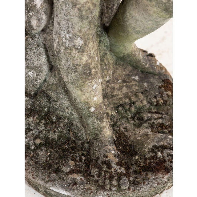 Composite Stone Weathered Garden Statue of Maiden or Goddess, England Mid 20th C. For Sale - Image 17 of 18