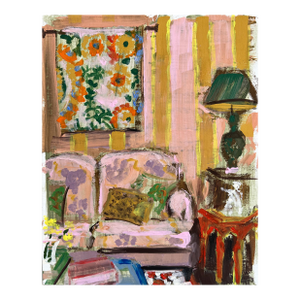 Painting of an Interior Original Artwork by Shann Spishak
