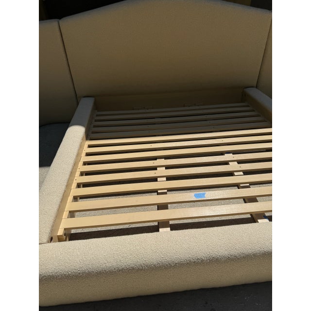 2020s Caracole Luna Winged Upholstered Platform King Bed For Sale - Image 5 of 12