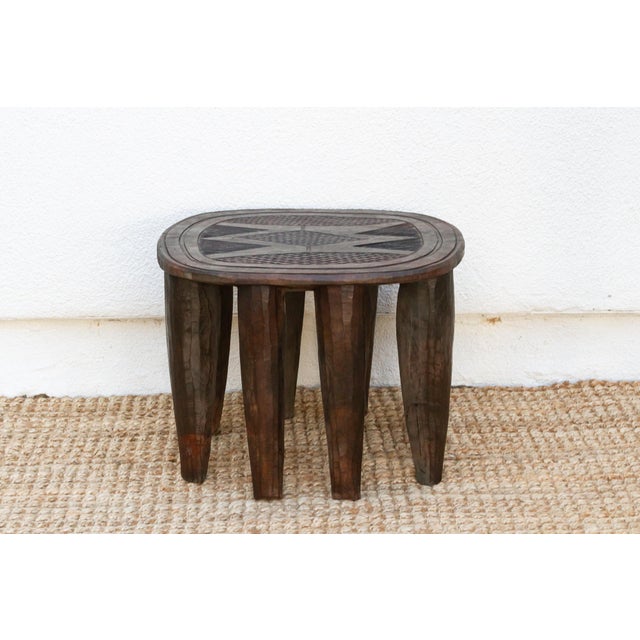 African Patinated Dark Brown African Stool For Sale - Image 3 of 7
