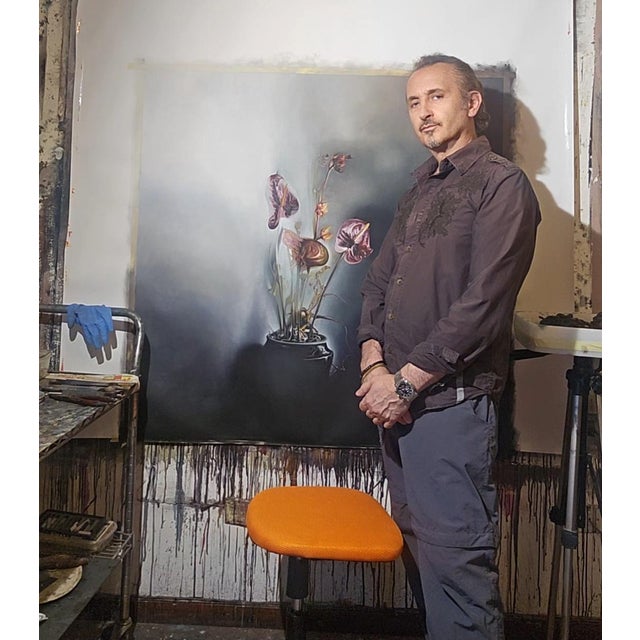 Stefano Mazzolini, Anthurium, 2026, Oil on Canvas For Sale - Image 11 of 14