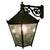 Black Large Wall Hanging Pub Lantern in Glass and Metal, 1960 For Sale - Image 8 of 8