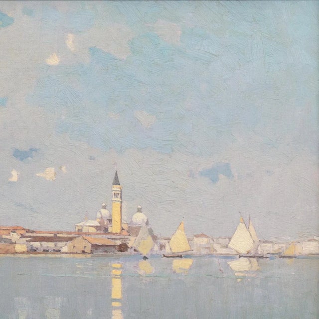 Blue 'San Giorgio Maggiore, Venice', Catholic Church, Venetian Vedute, St. Mark's For Sale - Image 8 of 10