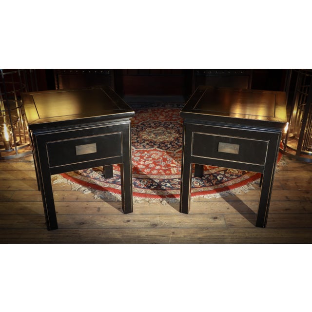 Vintage Canton Bedside Tables in Black Ash from Lombok, 2010s, Set of 2 For Sale - Image 18 of 18