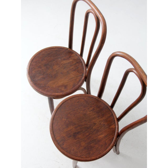 Vintage Bentwood Chairs Pair by Great Northern Chair Company For Sale - Image 6 of 12
