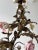 Italian Petit Tole With Porcelain Flowers Polychrome Chandelier, C. 1870 For Sale - Image 4 of 13