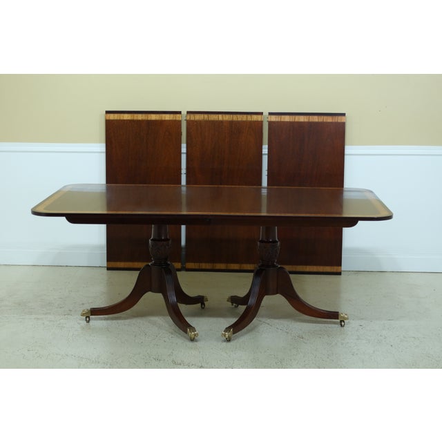 Hickory Chair Co Banded Mahogany Dining Room Table Chairish
