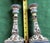 Vintage MCM Floral Hand Painted Portugal Candlesticks -Pair For Sale - Image 4 of 6