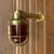 Nautical Mid 20th Century Amber Glass Cast Brass Wall Light With Arm - Rewired Ship Salvage For Sale - Image 3 of 4