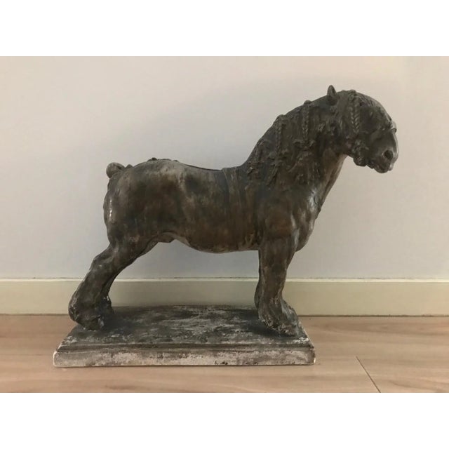 Draft Horse Sculpture by Domien Ingels, 1930s For Sale - Image 14 of 16