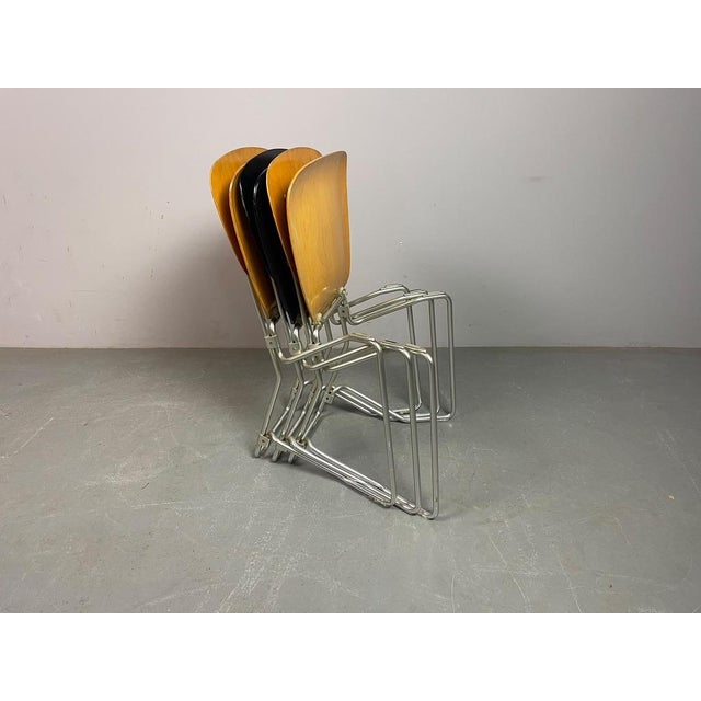 Folding Dining Chairs by Armin Wirth for Aluflex, Switzerland, 1951, Set of 3 For Sale - Image 6 of 7