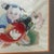 1950s Original (Not a Print) Mid-Century Hand-Painted Chinese Nianhua Folk Art Painting in Custom Gilt Faux-Bamboo Frame For Sale - Image 4 of 6