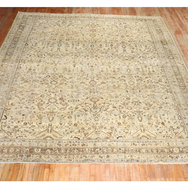 An early 20th century all over design persian bidjar rug in neutral colors