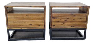 Pair of West Elm Logan Nightstands