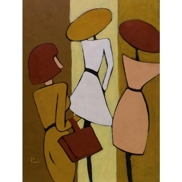 Gilbert Pauli, Hats, Oil on Canvas, 1994 For Sale - Image 9 of 9