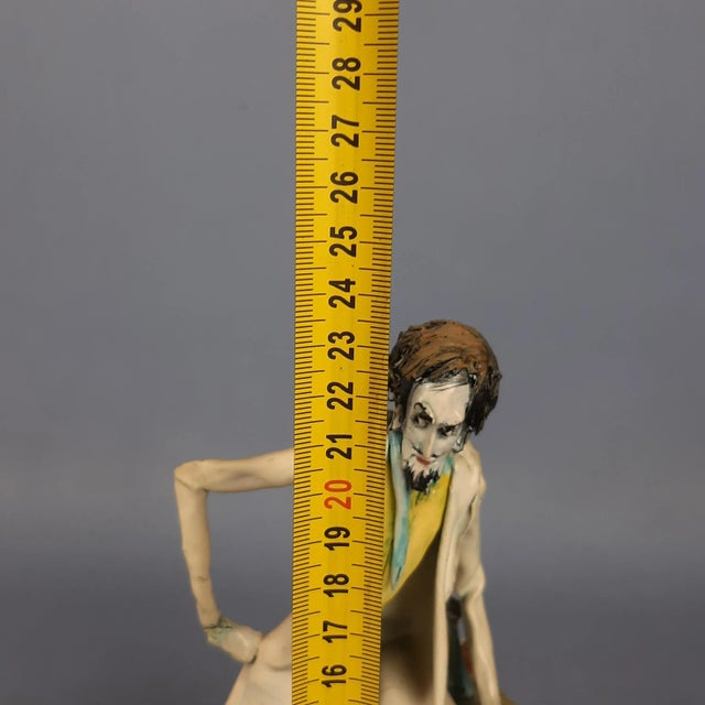 Vintage Ceramic Sculpture of the Wren Scientist by Toni Moretto, 1950s For Sale - Image 13 of 14