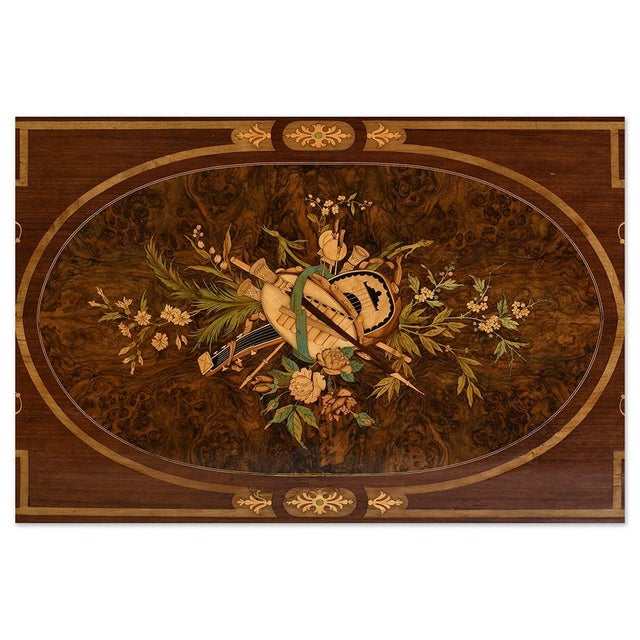19th Century Marquetry Table For Sale - Image 5 of 10