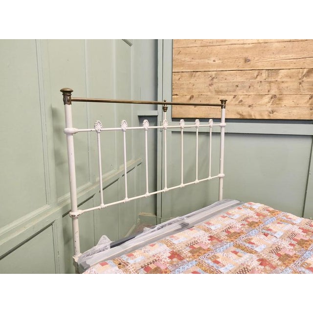 Victorian Brass and Iron Double Bed For Sale - Image 4 of 8