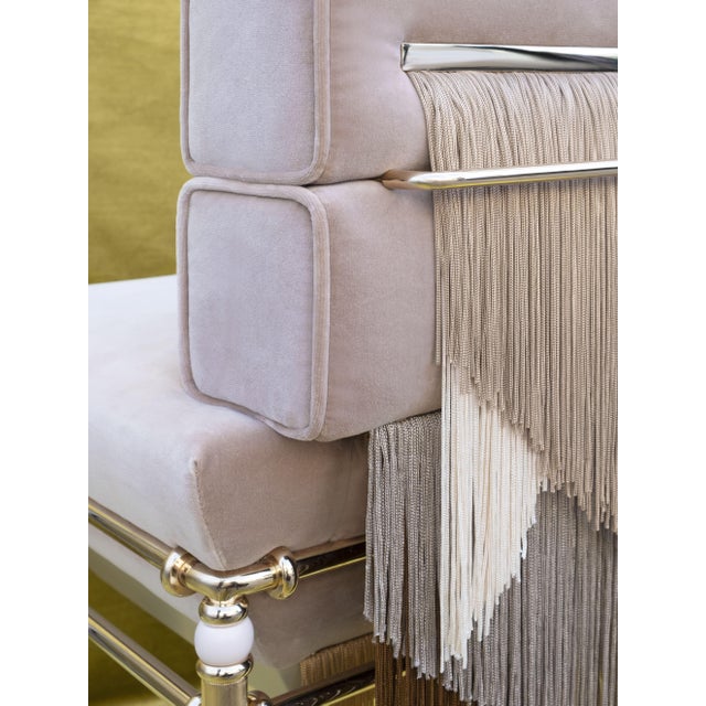 Seraphine Dining Chair with Fringes Handmade by Ottiu For Sale - Image 9 of 13