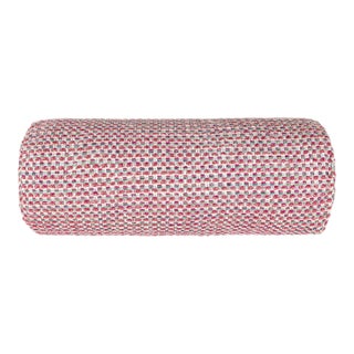 The House Of Scalamandré Heatherton Bolster Pillow In Posey For Sale