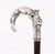 Antique Silver Fox and Hare Handled Walking Stick Cane, 19th Century For Sale - Image 5 of 18