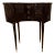 Jonathan Charles Modern Lacquered Mahogany Kidney Bean Side Table For Sale