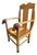 Neo-Folk Art Hand Painted Pine Dog Chair by Craig Carey For Sale