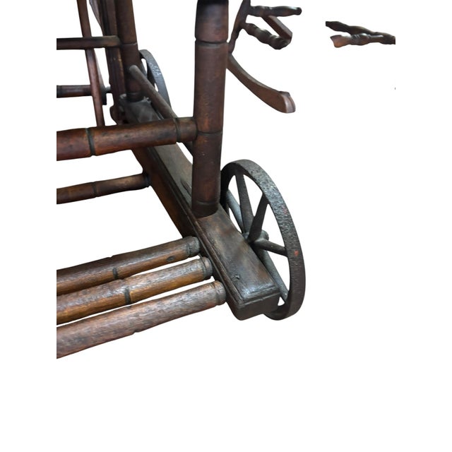 Antique Convertible Stroller & High Chair Victorian Children’s Chair Primitive Nursery Furniture For Sale - Image 4 of 5