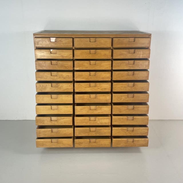 Mid-Century Haberdashery Bank of Drawers, 1940s For Sale - Image 4 of 15